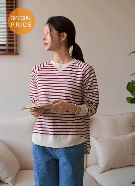 [Special Sale] Unbalanced 2Type Long-sleeve sweatshirt Korea