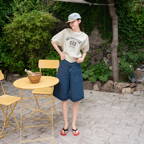 Montauk Linen Short-Sleeved Sweatshirt