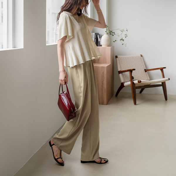 Silky Mood Flare Blouse