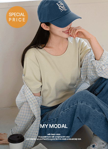 [Special Sale] My Modal UV Short-sleeve T-shirt Korea