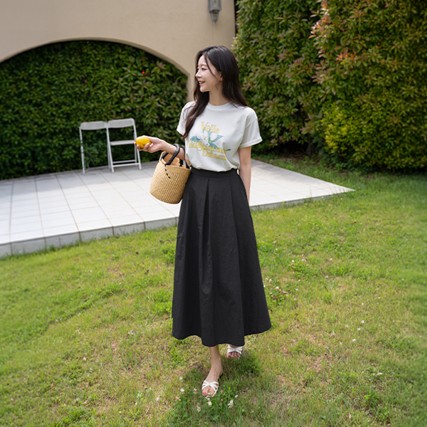 Flower Printed Over Short-sleeve T-shirt