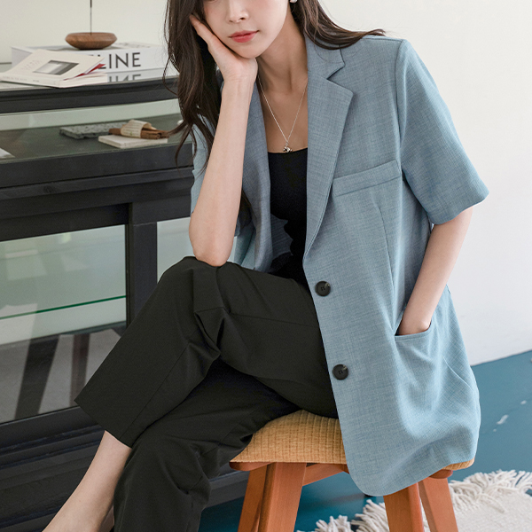 [valyou] Cool Short-sleeve Harp Jacket