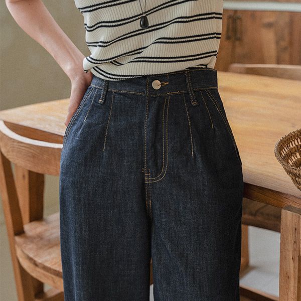 Perfect Pants 115ver (raw denim 8 quarter length semi-wide) (Non fade)