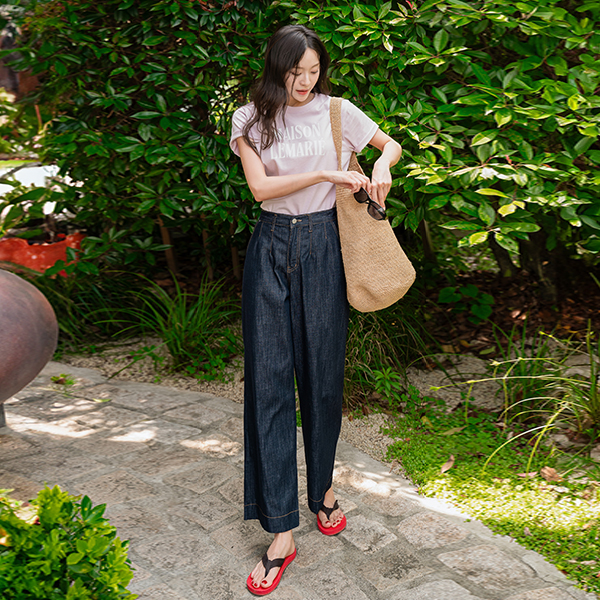 Perfect Pants 115ver (raw denim 8 quarter length semi-wide) (Non fade)