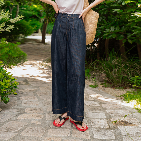 Perfect Pants 115ver (raw denim 8 quarter length semi-wide) (Non fade)