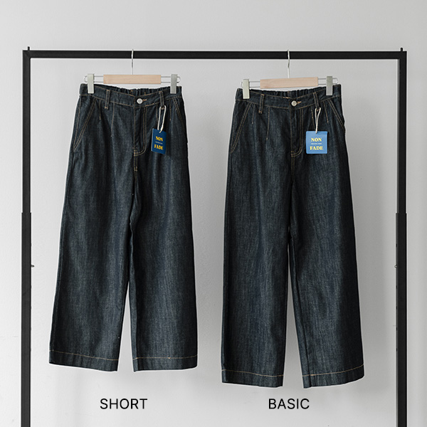 Perfect Pants 115ver (raw denim 8 quarter length semi-wide) (Non fade)