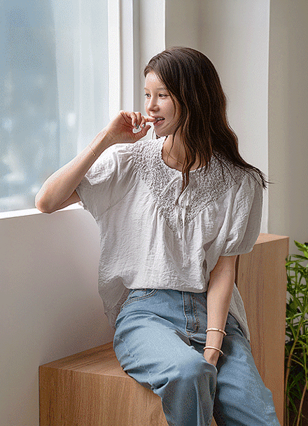 [Special Sale] And Wrinkle Blouse Korea