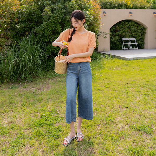 Our Summer Holgament Round Short-sleeve Knitwear