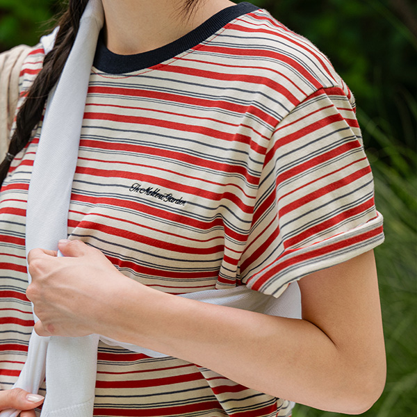 Bunny Stripe Short-sleeve T-shirt