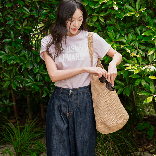 [Special Sale] Maison Lettering Printing Short-sleeve T-shirt