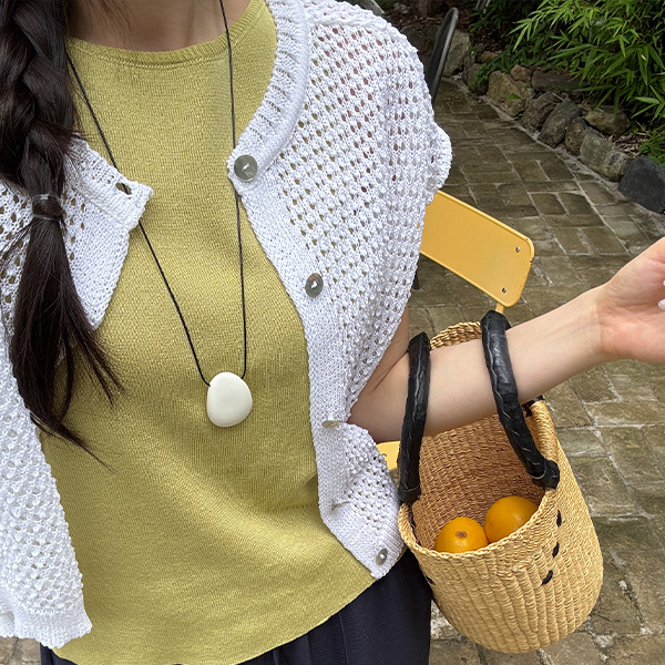 Summer Mash Mother-of-pearl Vest Cardigan