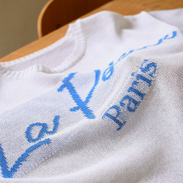 포에 파리스 Color Matching Short-sleeve Knitwear