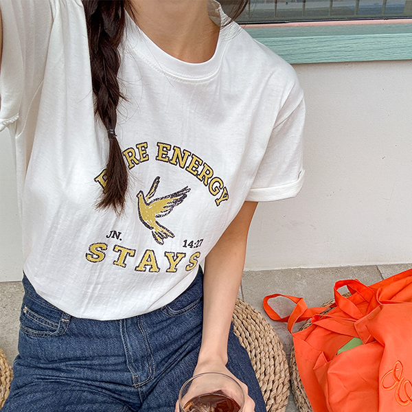 [Special Sale] 프리덤 버드 Round Short-sleeve T-shirt