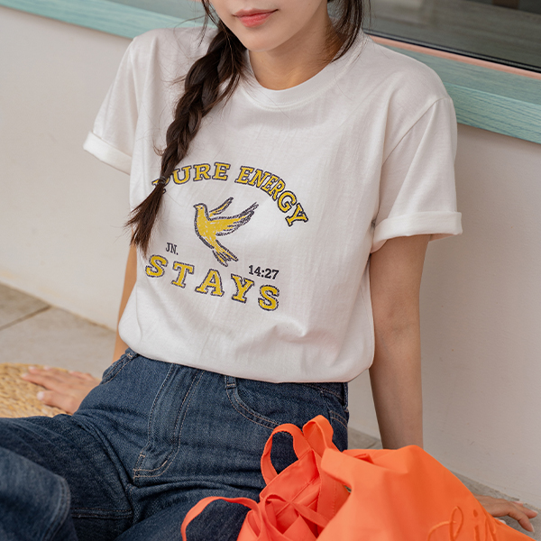 [Special Sale] 프리덤 버드 Round Short-sleeve T-shirt
