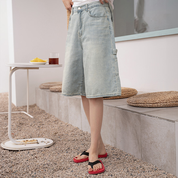 카펜더 key point Denim 버뮤다 Pants