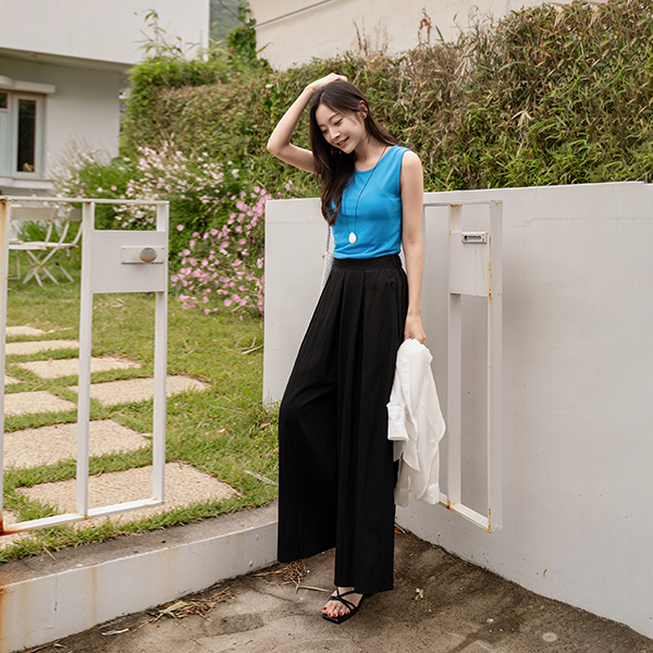 바스락 아이스 Kyurot Banding Pants
