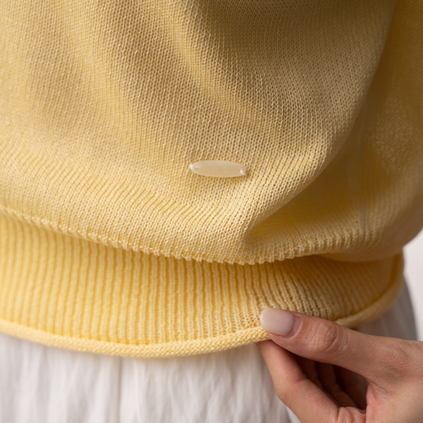 마린다 Linen 롤링 Short-sleeve Knitwear