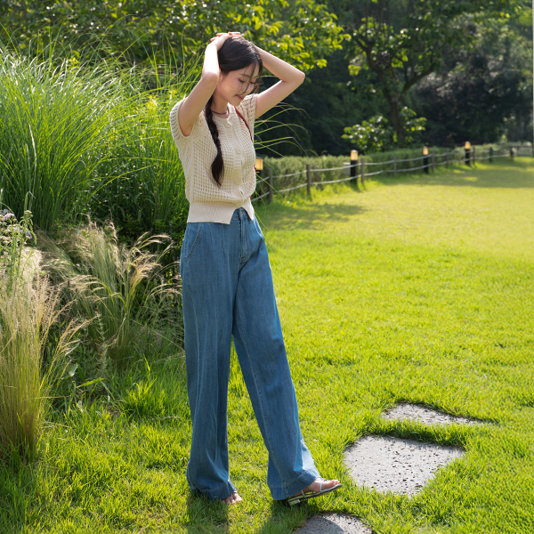 Rosé Skasi Short-sleeve Knitwear Cardigan