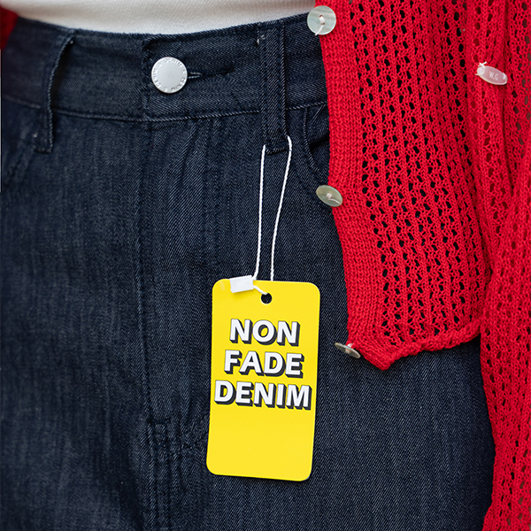 논페이드 Banding Denim Rong skirt