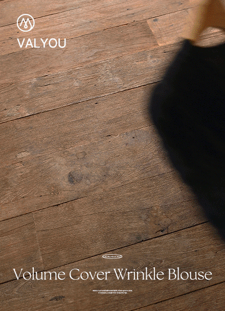 [valyou] Volume Cover Wrinkle Blouse Korea