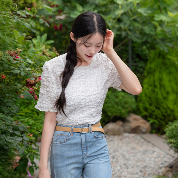 [valyou] Volume Cover Wrinkle Blouse