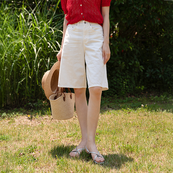 Light Cotton Half Bermuda Pants