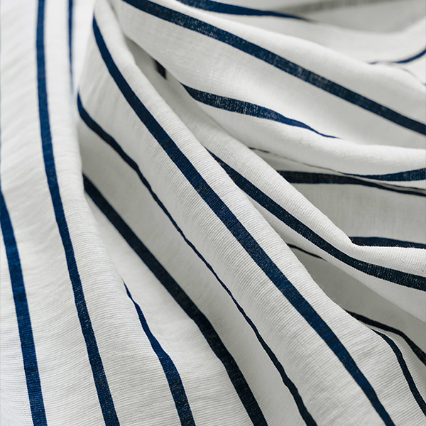 [valyou] Stripe Tencel Collar T-shirt