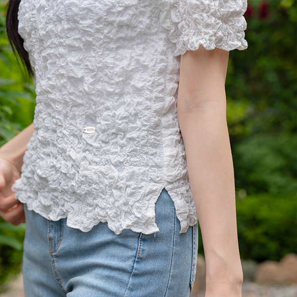 [valyou] Volume Cover Wrinkle Blouse