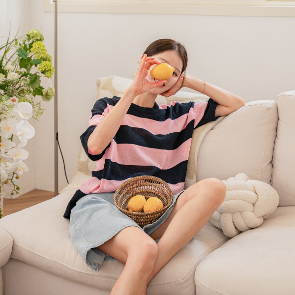 [Special Sale] Candy Linen Loose Fit Short-sleeve Knitwear