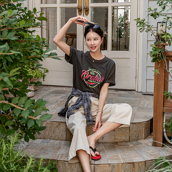 [Special Sale] Vintage 피그먼트 Short-sleeve T-shirt