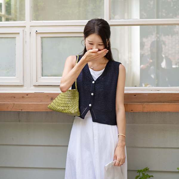 Luck Knitwear Vest Cardigan