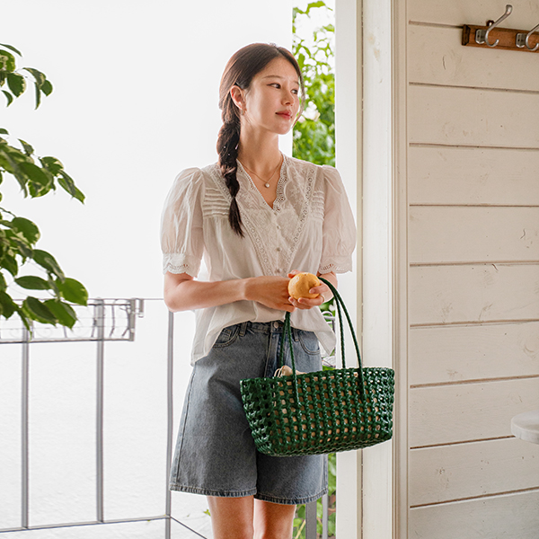 Wave V Embroidered Blouse
