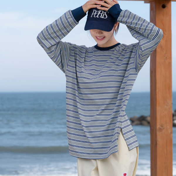 Water Multi Horizontal Striped Rash Guard