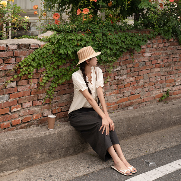 Frill V Summer Blouse