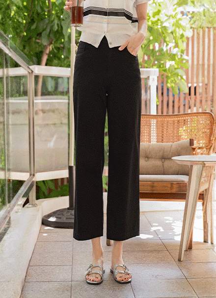 Soft 코튼 8부 Banding Pants Korea