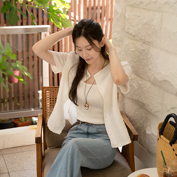 바이디 링클프리 Short-sleeve Cardigan