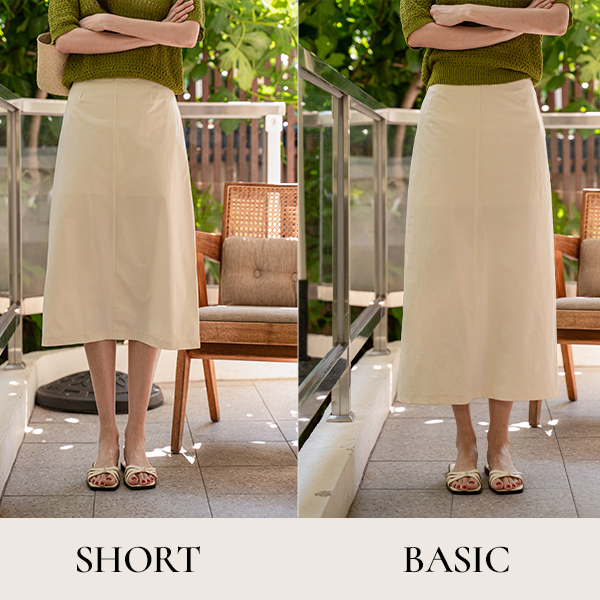 슬릿 쿨 Summer Basic Skirt