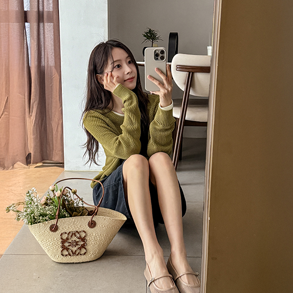 Raglan  Hachi Round Knitwear