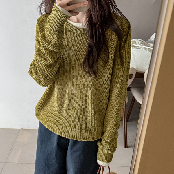 Raglan  Hachi Round Knitwear