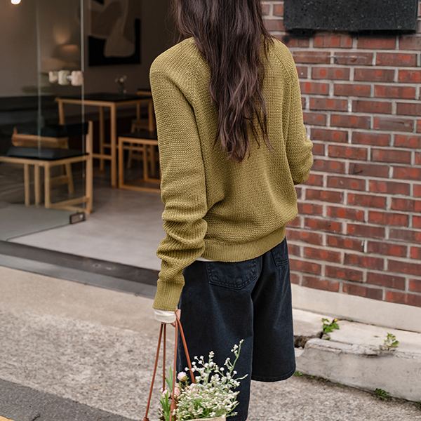 Raglan  Hachi Round Knitwear