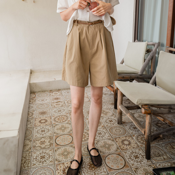 Margot Belt Set Banding Short Pants