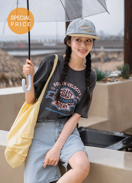 [Special Sale] Cost Pigment Short-sleeve T-shirt Korea