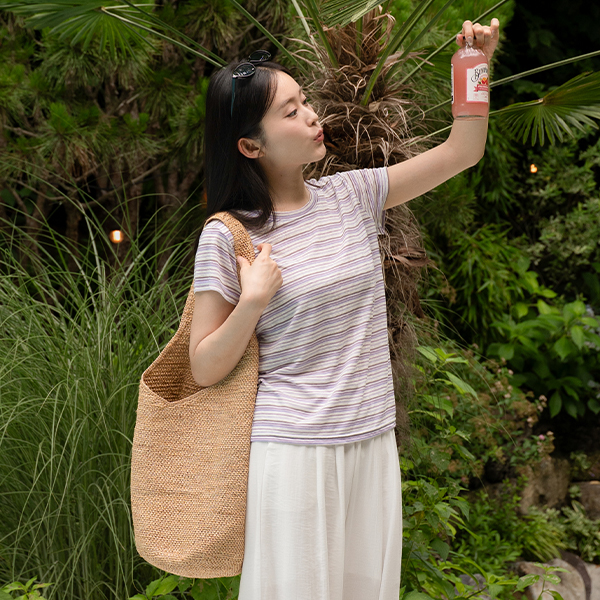 [Special Sale] Cool Horizontal Striped Slosh Short-sleeve T-shirt