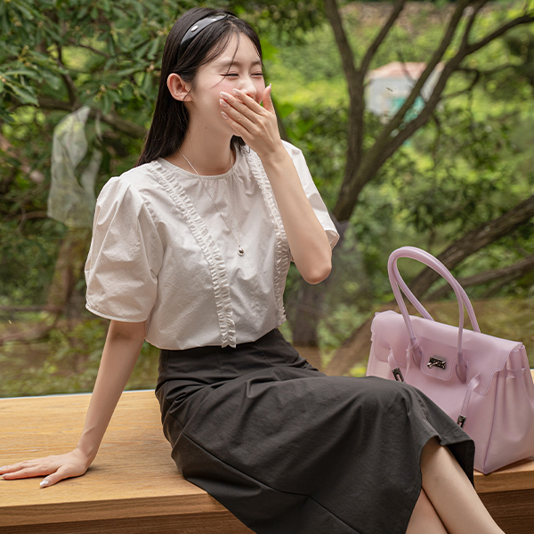 Puff 슬리브 Freel Blouse