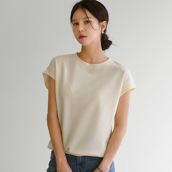 Metal Wappen Cap Sleeves Short-Sleeved T-Shirt
