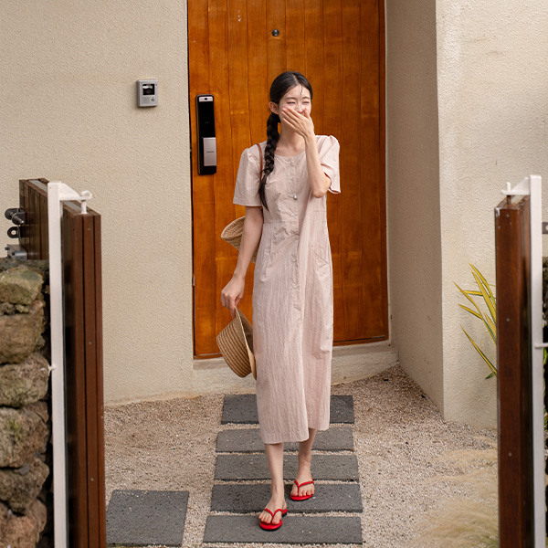 Rustling Pocket Stitch Dress