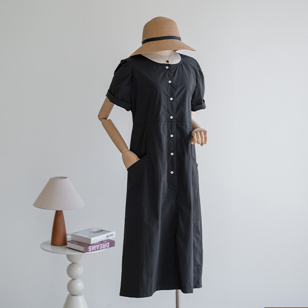 Rustling Pocket Stitch Dress