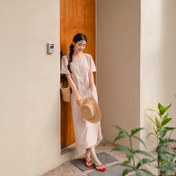 Rustling Pocket Stitch Dress
