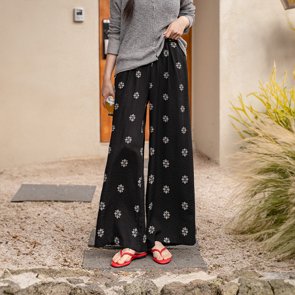 멜번 Flower 리조트 Banding Pants