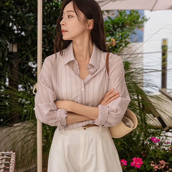 시어 리오셀 Stripe Shirt